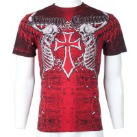 Xtreme Couture AFFLICTION Mens T-Shirt AFTERSHOCK Tattoo Biker MMA UFC